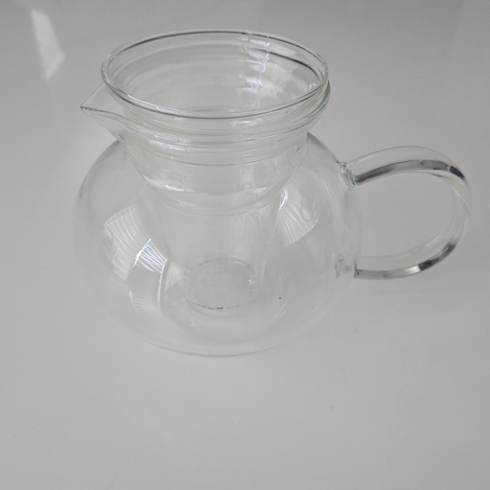 Primula Glass Teapot with Glass Loose Leaf Tea Infuser Clear No Lid